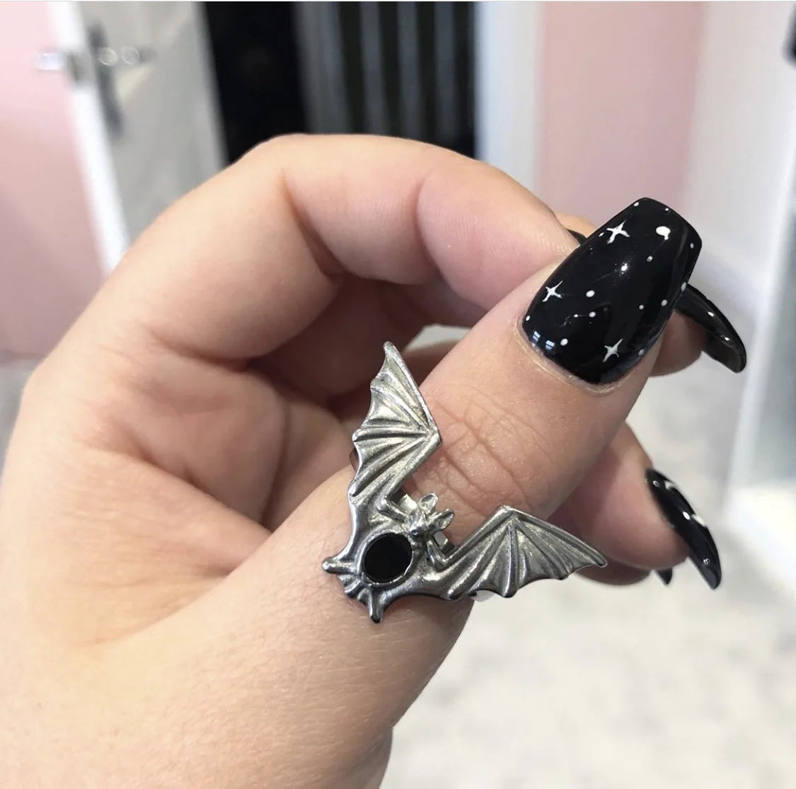 European Gothic Vampire Bats Witch Ring | Fashion Jewelry for Women, Pagan Holiday Gifts