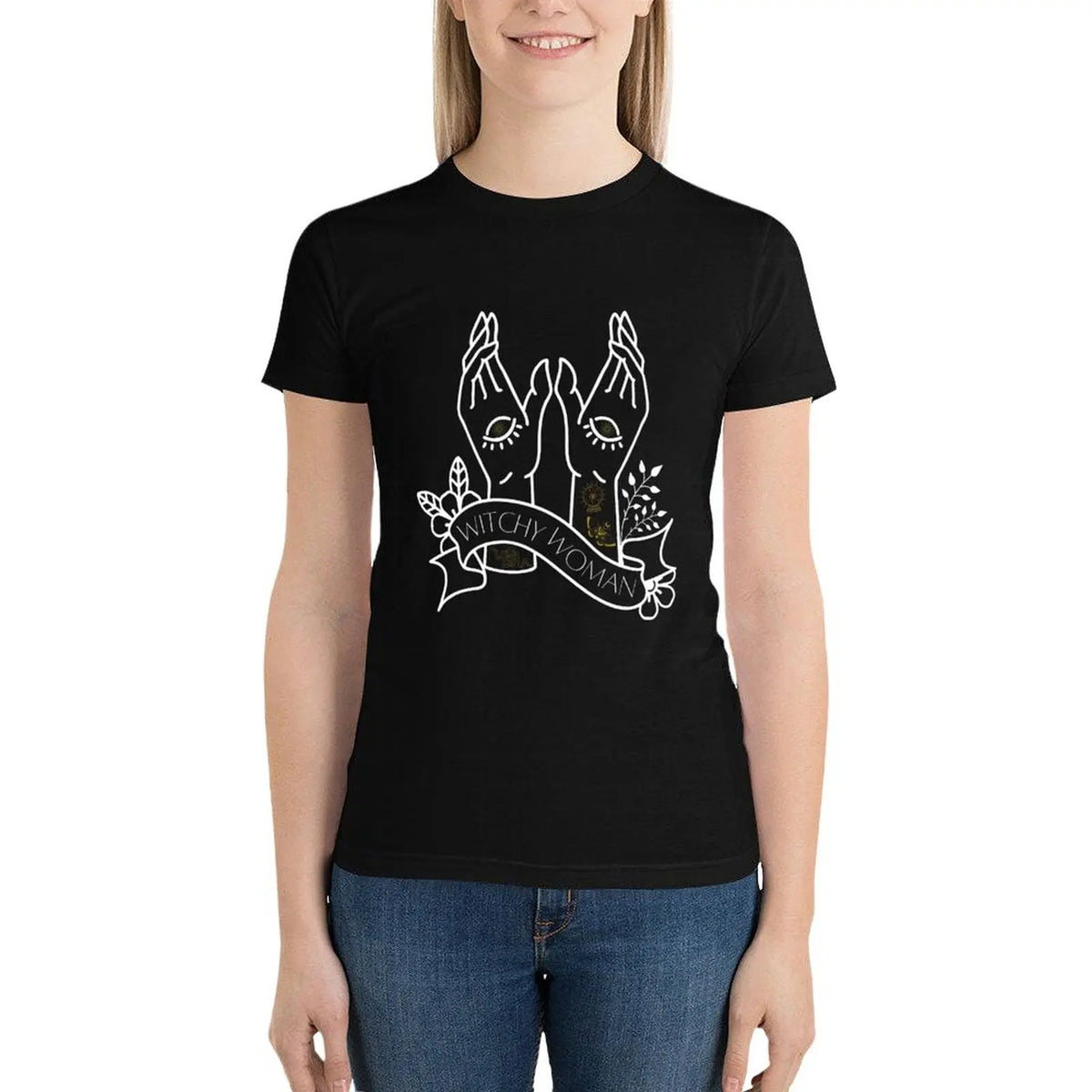 Witchy Woman T-Shirt - Aesthetic Graphic Plus Size Tops for Women