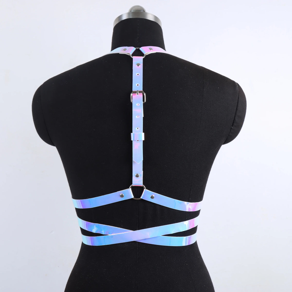 Women’s Faux Leather Corset Waist Belt - Gothic Harness Belt for Luxury Fashio