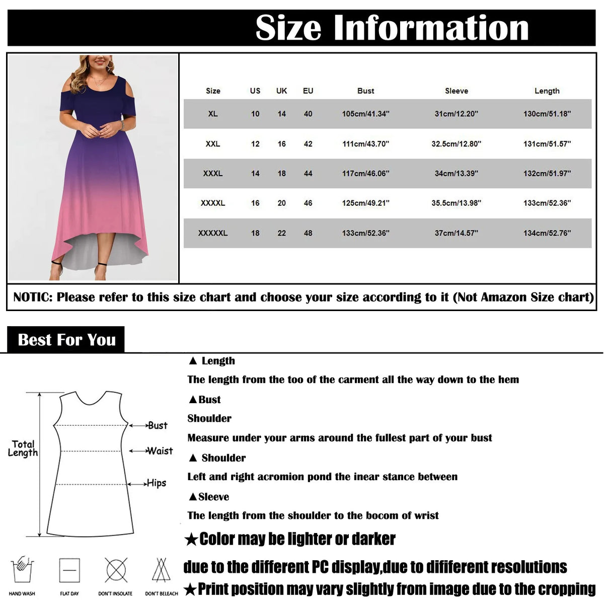 Women’s Plus Size Gradient Midi Dress – Summer 2024 Elegant Off-Shoulder Short Sleeve Evening Party Dress