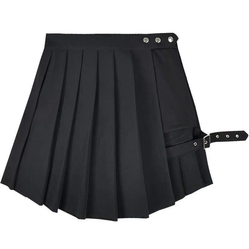 Women's Fashion Punk Streetwear Gothic High Waisted Skirts Various Styles