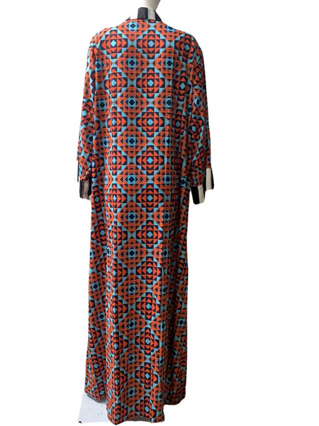 Trendy Long Printed Trench Coat
 HWFWP62LH9