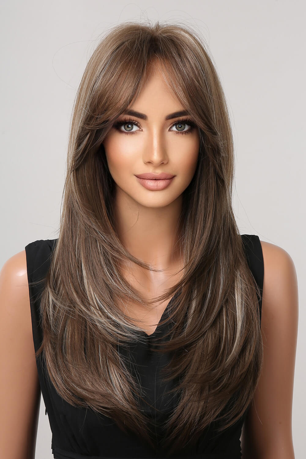 13x1 Full-Machine Synthetic Wig – Long Straight 22-Inch