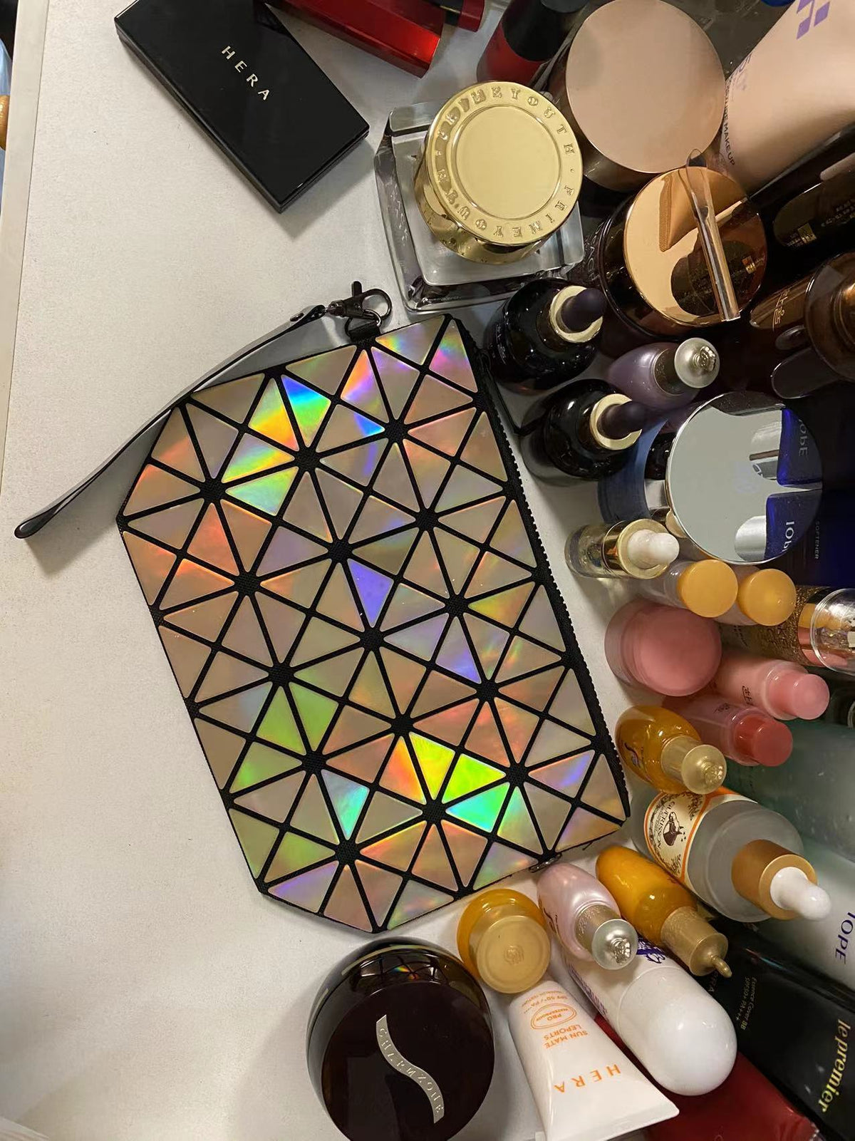 Laser Geometric Cosmetic Bag