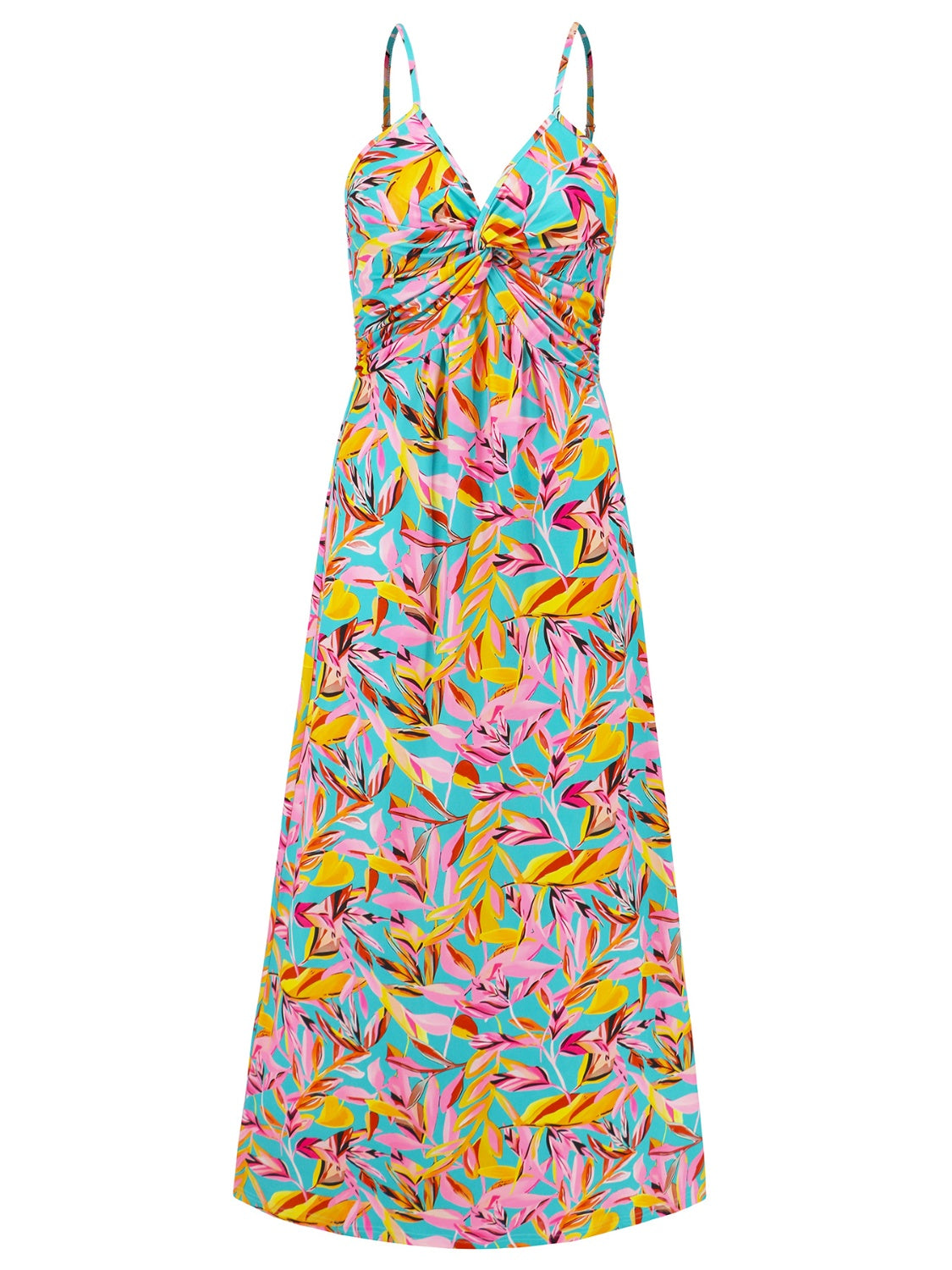 Twisted Printed V-Neck Cami Dress In Multiple Print Styles