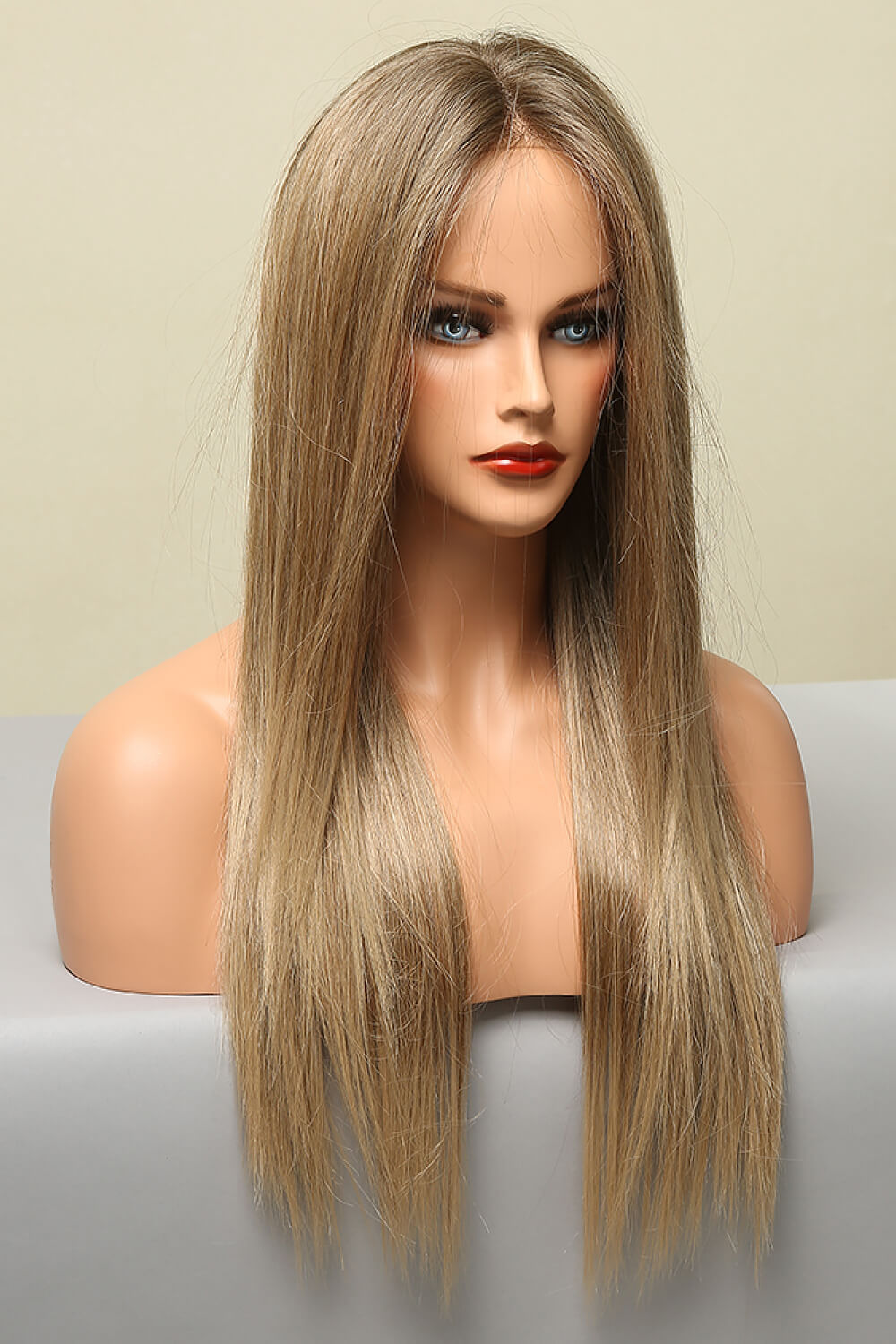 13x2 Long Straight Lace Front Synthetic Wig – 26-Inch, 150% Density