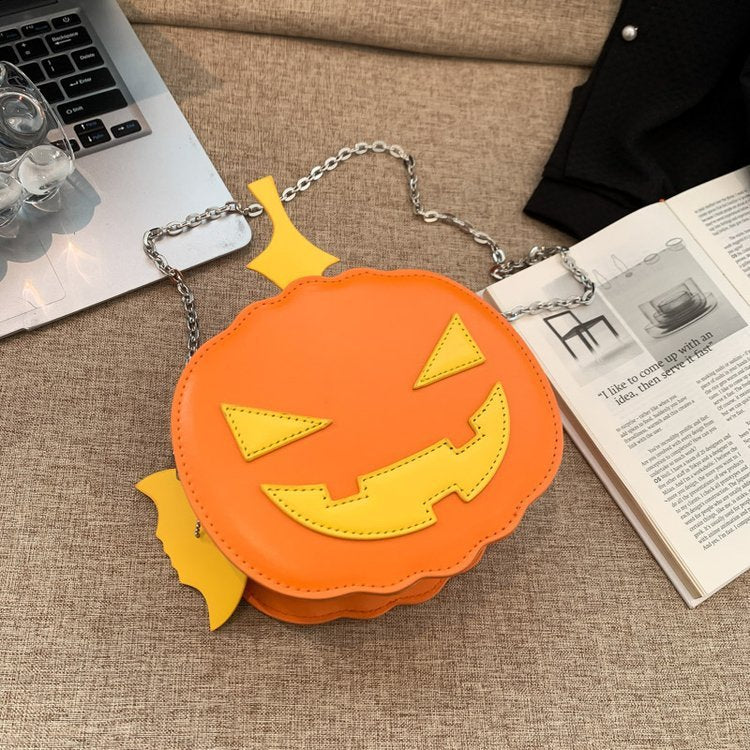 Fashion Personality Halloween Funny Pumpkin Cross Body Bag