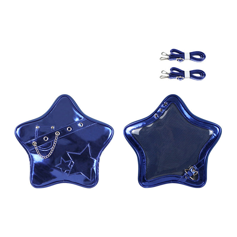 A Pair Of Cute Transparent Star Cartoon Crossbody Shoulder Bags