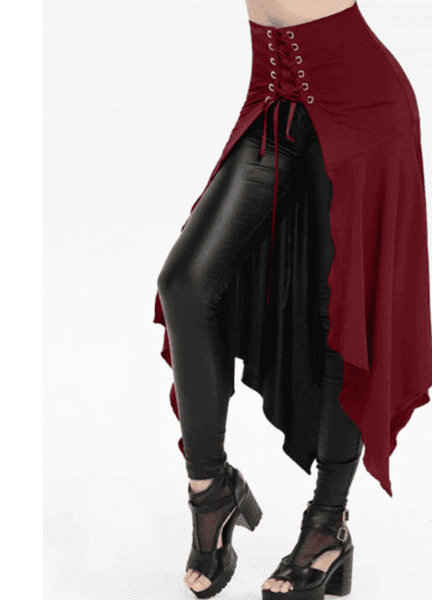 Irregular Hem Grunge Goth Punk Bandage Skirt