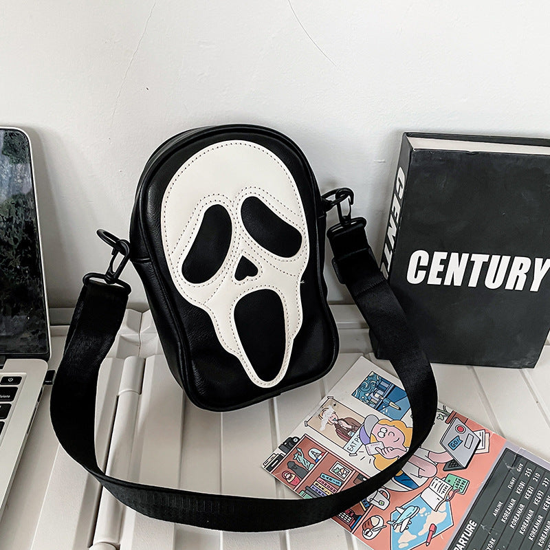 Halloween Ghosts Face Skull Skeleton Halloween Style Crossbody Shoulder Bag