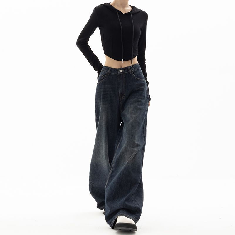 Women's Retro Street Wide Leg Pants