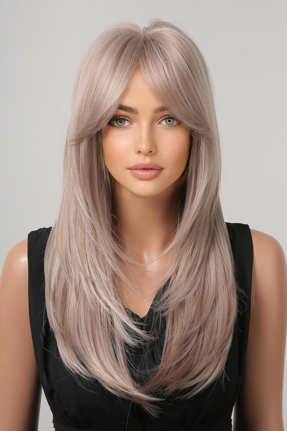 13x1 Full-Machine Synthetic Wig – Long Straight 22-Inch