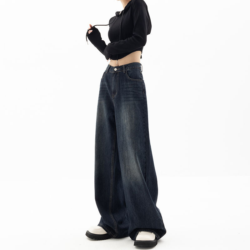 Women's Retro Street Wide Leg Pants