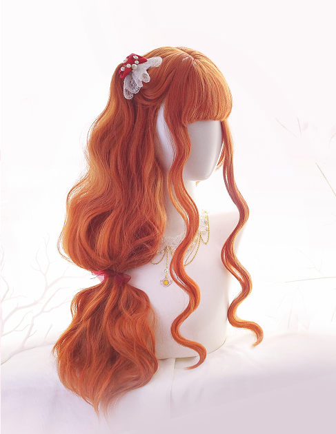 Loli Double Ponytail Orange Wig