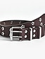 Double Row Punk Star Gas Me Up Starry Eye Retro Edgy Belt