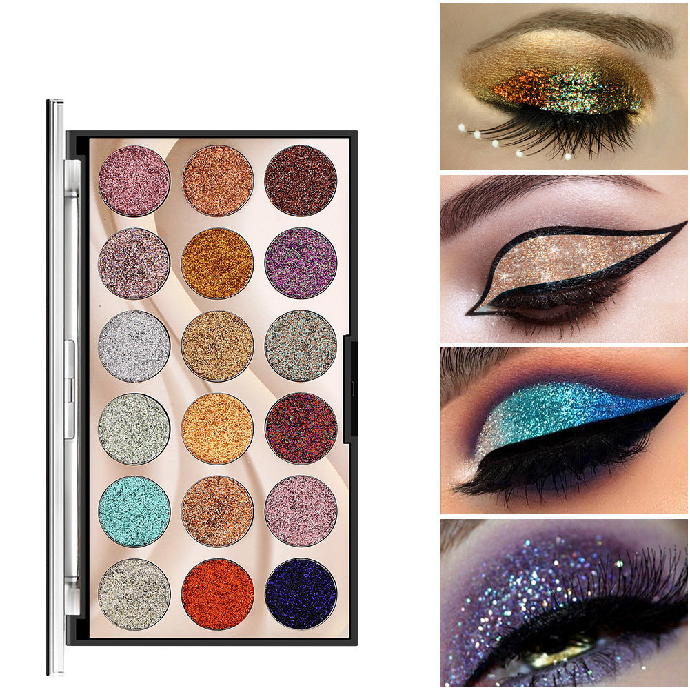 18 Color Glitter Shadow Palette