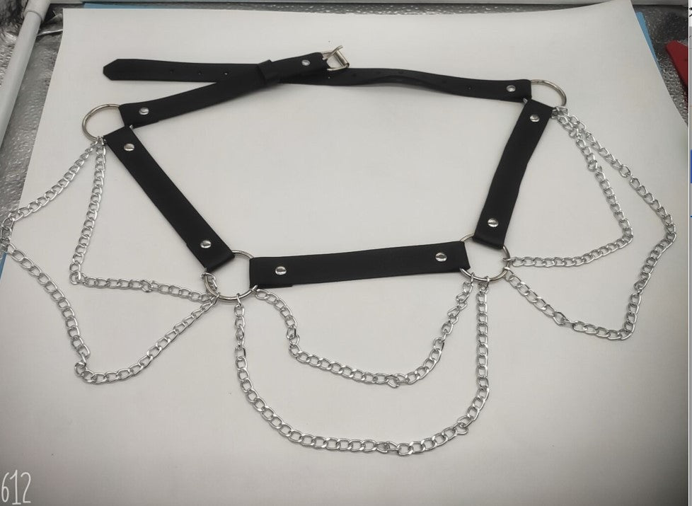 New Punk Goth Body Talk Body Chains Festival Fashion Circle Waist Belt