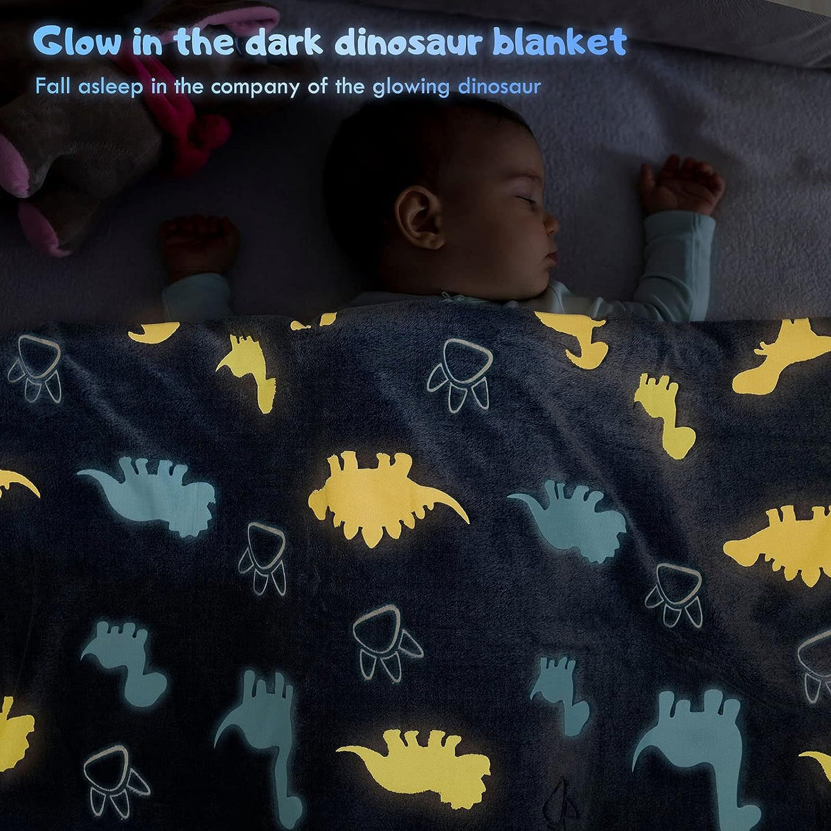 Glow In The Dark Unicorn Ultra Plush Large Soft Throw Blanket