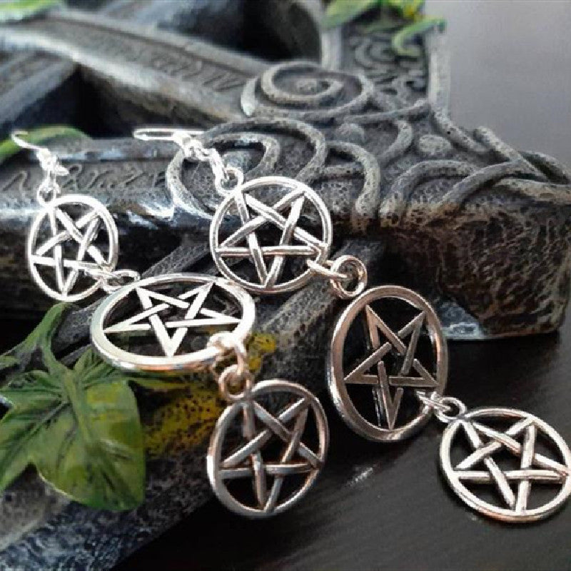 Pagan Witches Have Power Pentagram Earrings