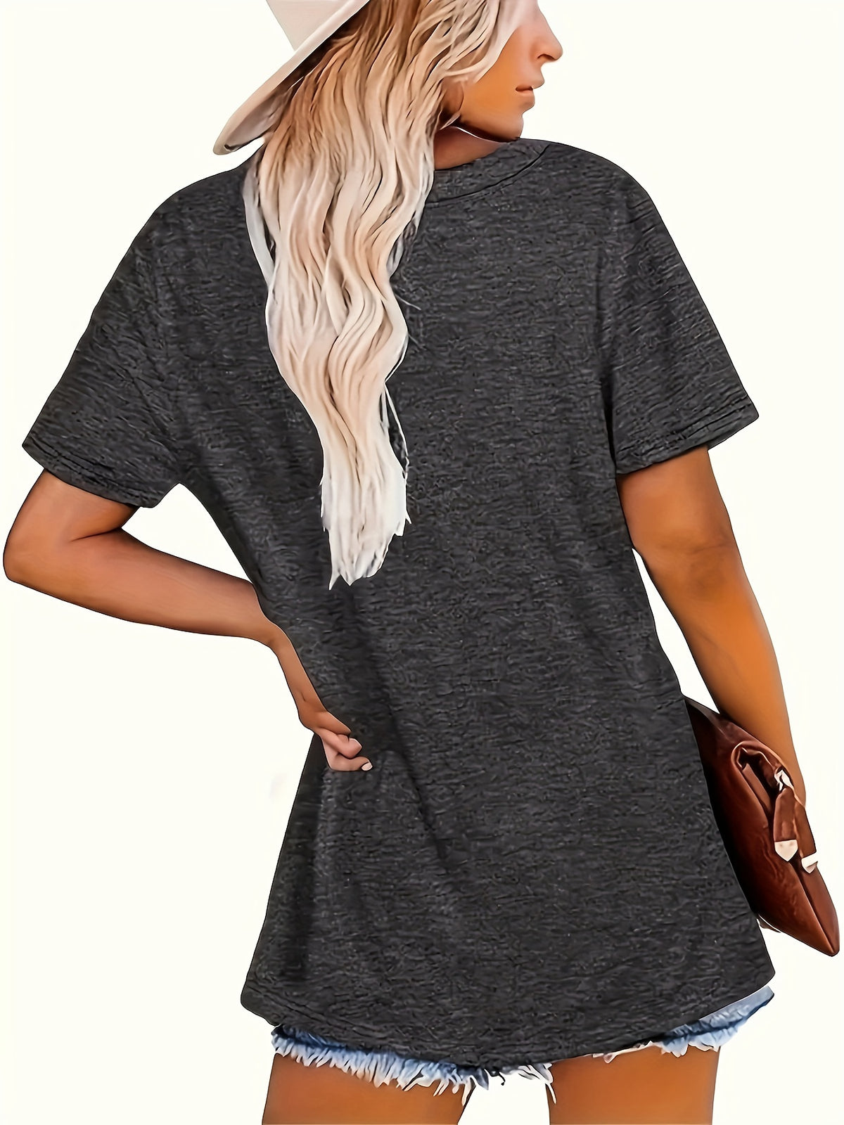 Summer Chic: Plus Size Ombre Print T-Shirt for Women