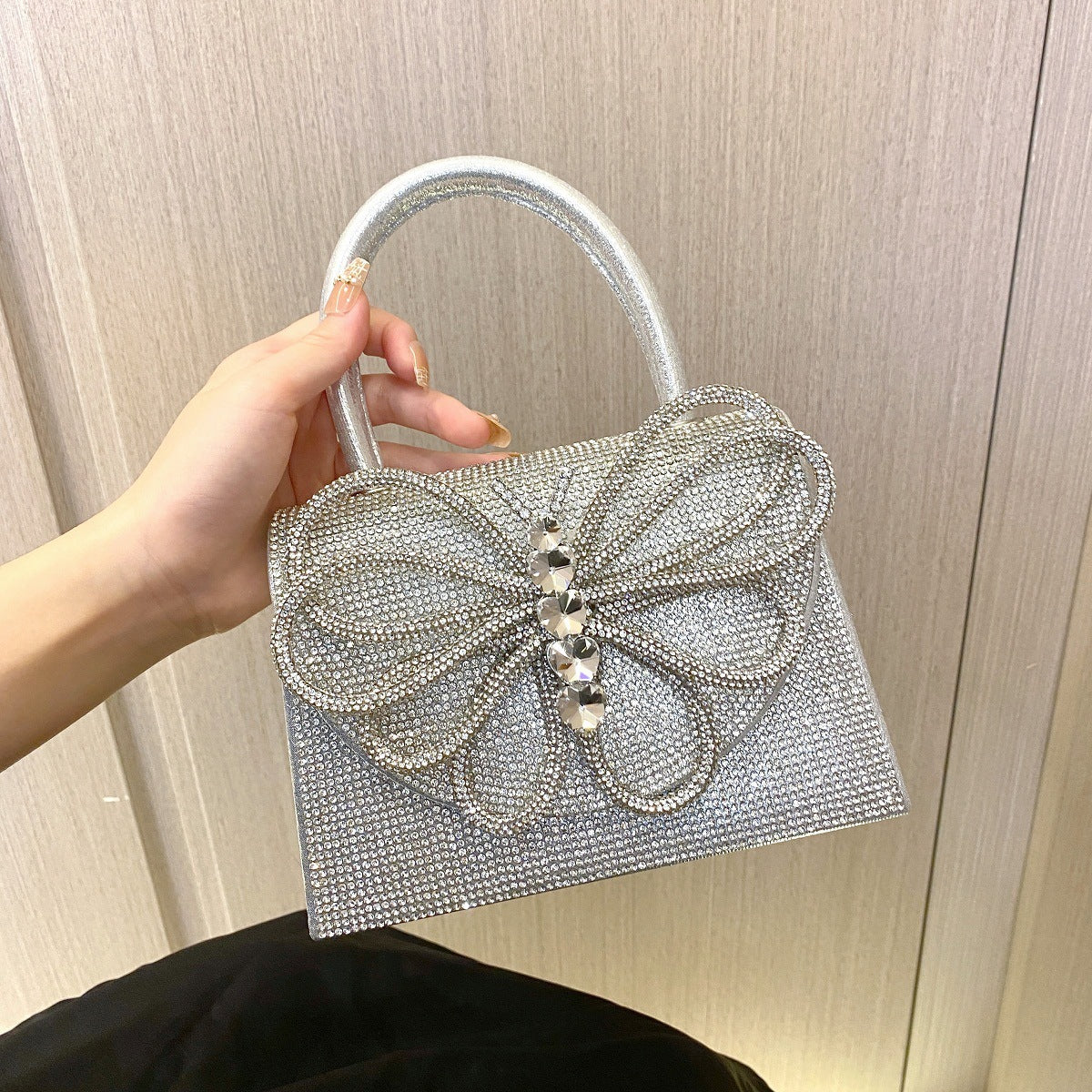 Women's Butterfly Embellishment Fashion Rhinestone Evening Bag