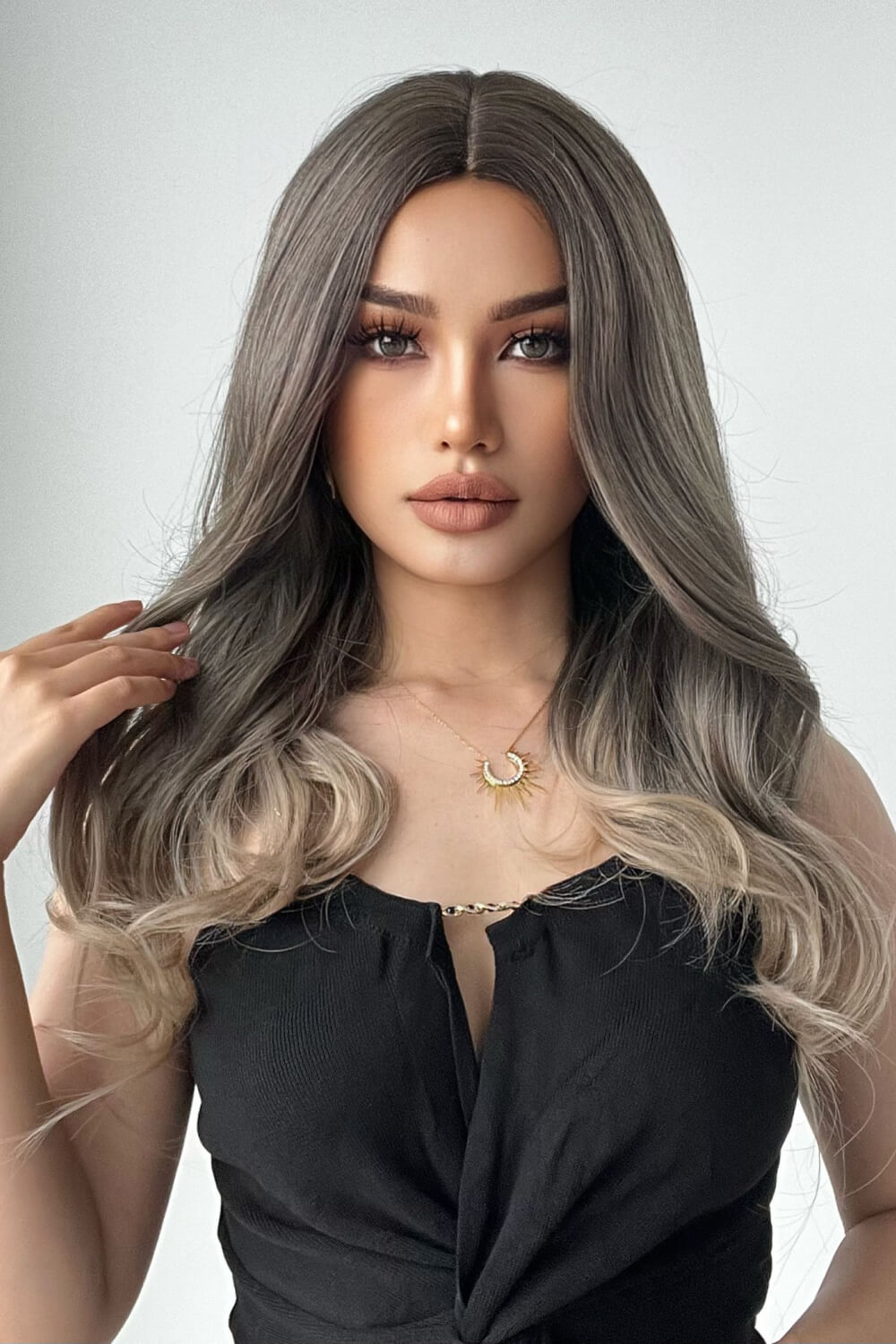 13x1 Full-Machine Synthetic Wig – Long Straight 24-Inch