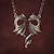 Nordic Dragon Heart Necklace: Retro Gothic Medieval Style for Cosplay and Parties