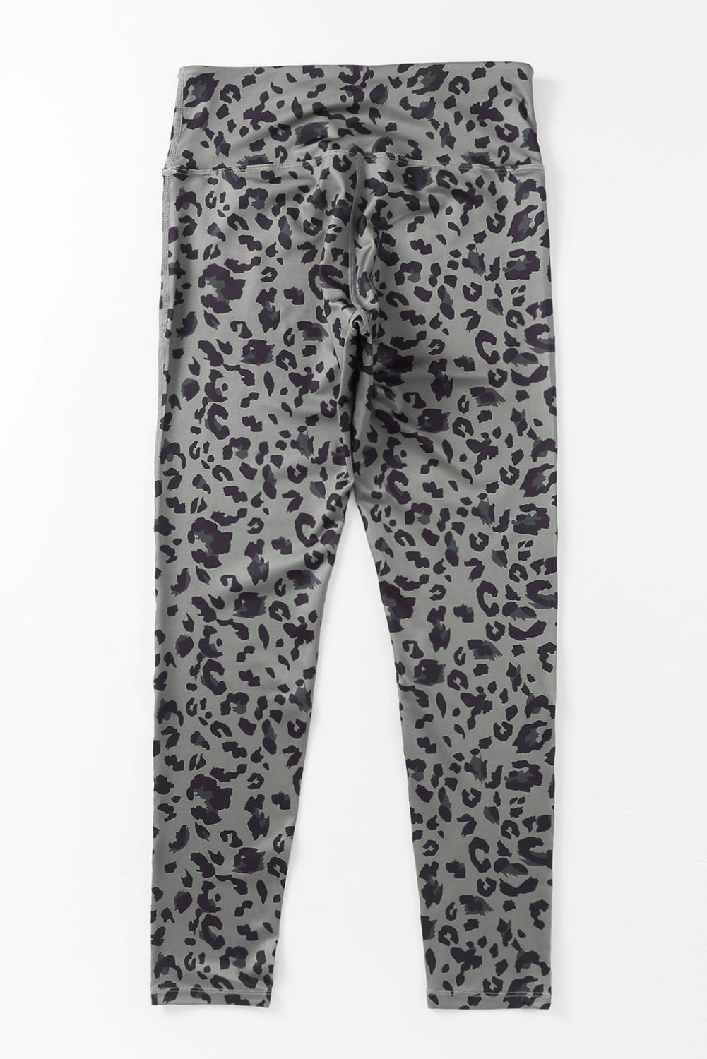 Blue Classic Leopard Print Active Leggings