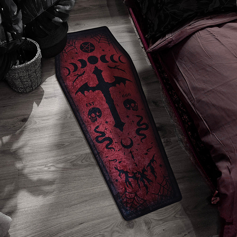 RIP Coffin Bloody Mary Printed Rugs Various Styles