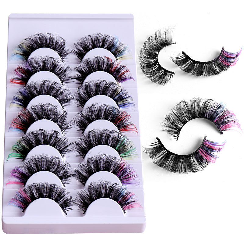 High Quality Mink Hair Colorful Thick And Curly Eyelashes