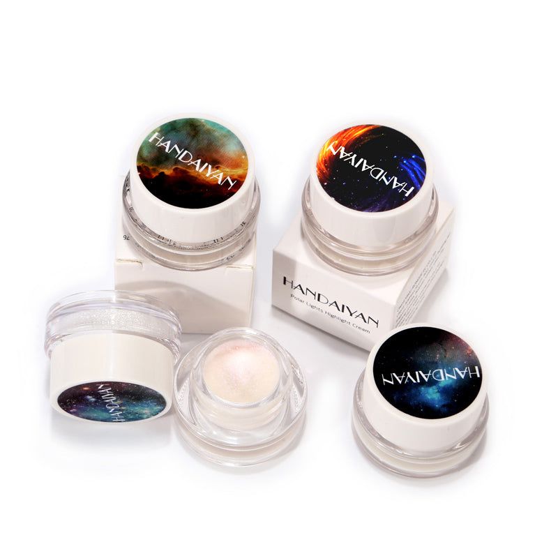 5 Colors Aurora Chameleon Shimmer And Shift Rainbow Highlighting Cream