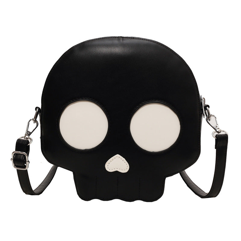 Skull Small Round Versatile Halloween Internet Celebrity Shoulder Messenger Bag