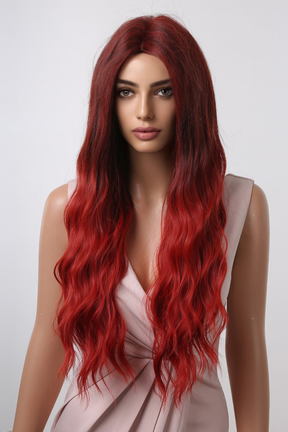 13x1 Full-Machine Synthetic Wig – Long Wavy 27-Inch