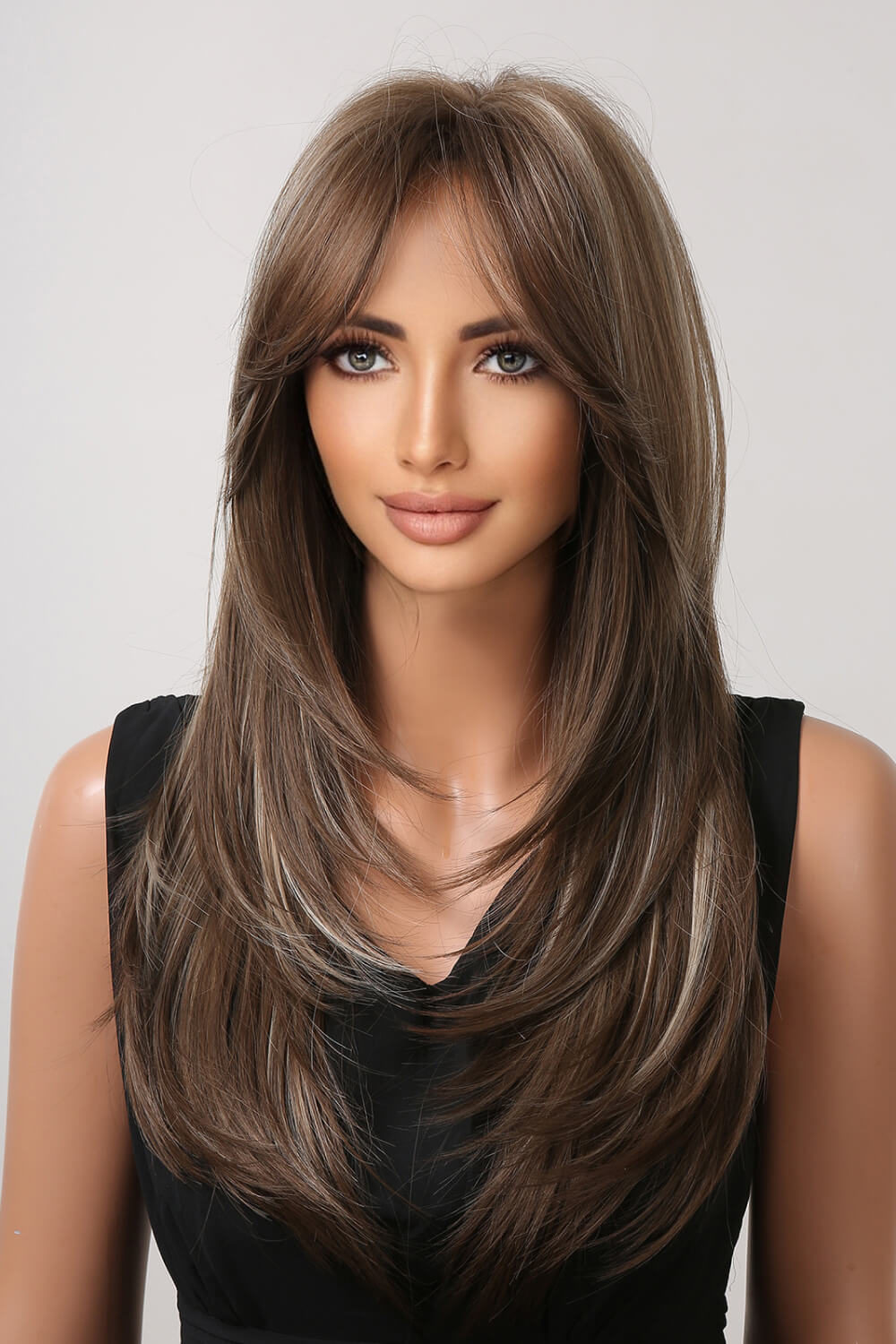 13x1 Full-Machine Synthetic Wig – Long Straight 22-Inch