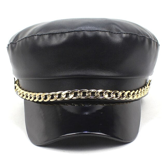 Steampunk Chic: Women's Punk Gothic Newsboy Beret Cap