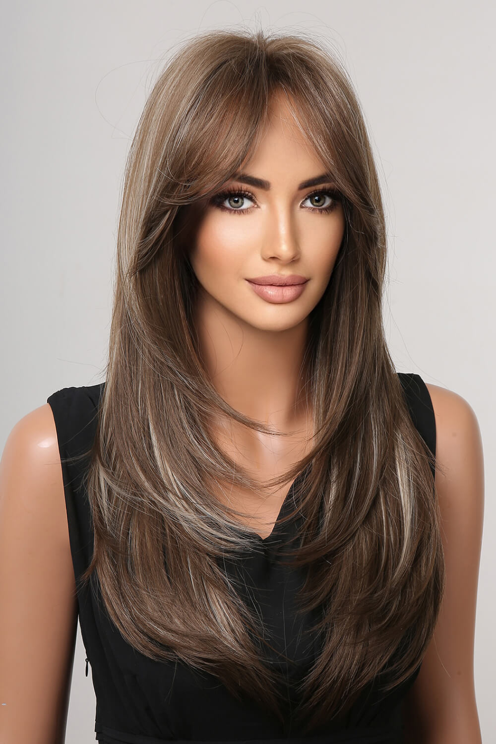 13x1 Full-Machine Synthetic Wig – Long Straight 22-Inch