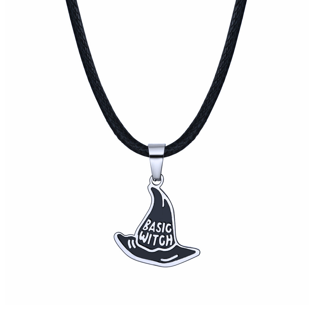 Stainless steel BASIC WITCH corrosion necklace The Worst witch pendant