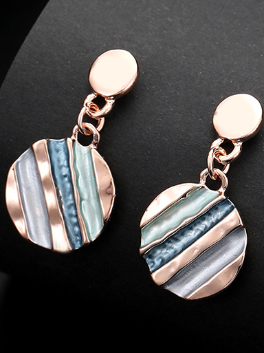 Colorful Striped Earrings HWEAKTDPVV