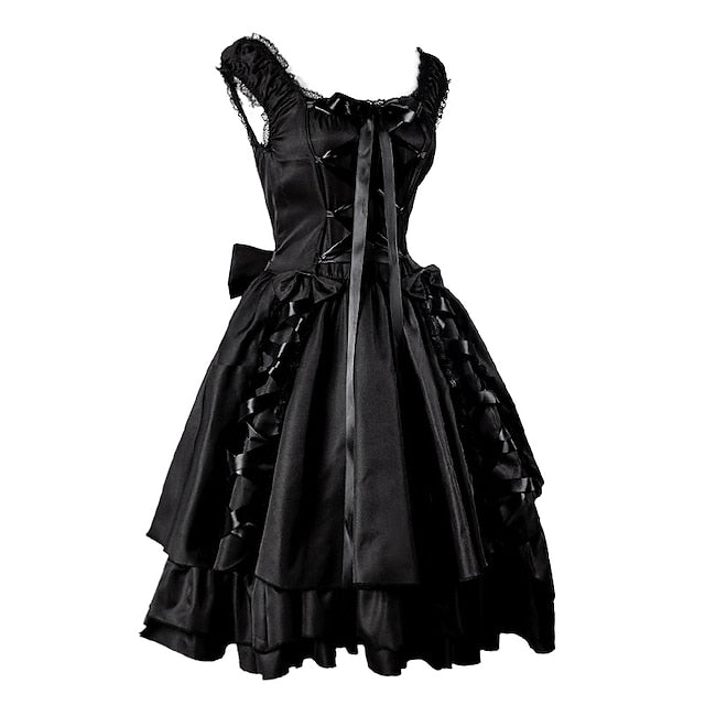 Goth Girl Retro Vintage Punk Gothic Medieval Dress: A Halloween Costume Must-Have