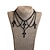 Gothic Criss-Cross Multi-Element Choker Necklace: Channeling Punk & Gothic Style