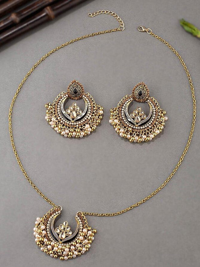 Retro Alloy Jewelry Set for Women's Party and Evening Glamour