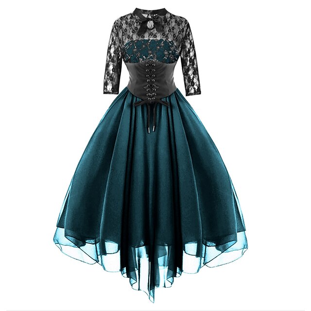 Gothic Glamour: Retro Vintage Punk Women's Cosplay Costume