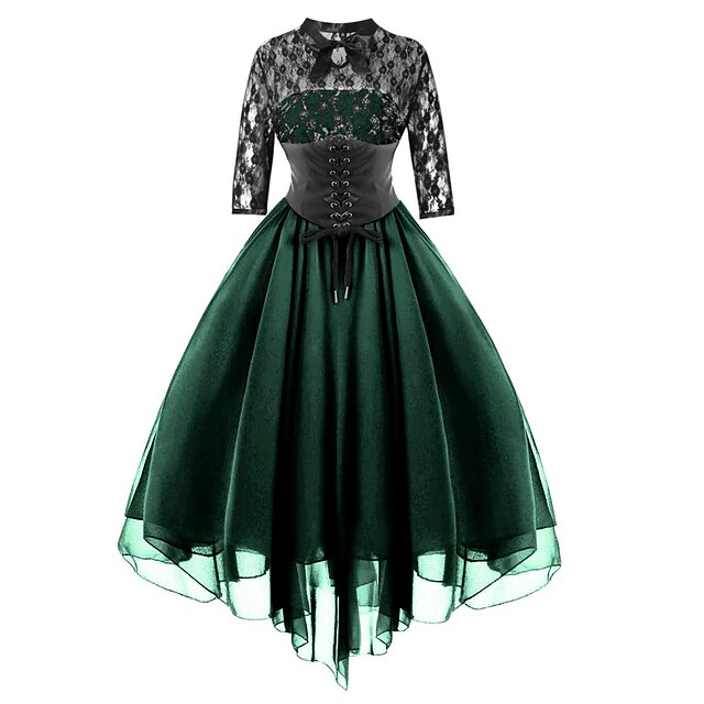 Gothic Glamour: Retro Vintage Punk Women's Cosplay Costume