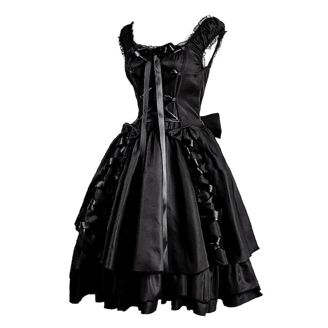 Goth Girl Retro Vintage Punk Gothic Medieval Dress: A Halloween Costume Must-Have