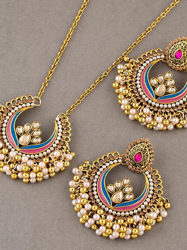 Retro Alloy Jewelry Set for Women's Party and Evening Glamour