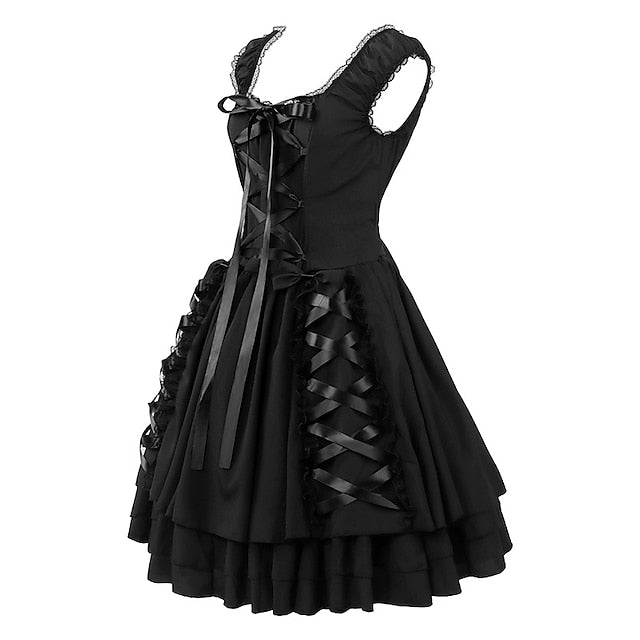 Goth Girl Retro Vintage Punk Gothic Medieval Dress: A Halloween Costume Must-Have