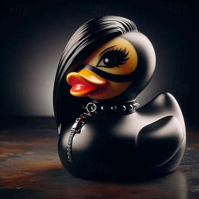 Duckieville Duck Resin Collection: Satanic, Punk, Gothic, and Rock 'n Roll Ducks - Perfect Additions for Mrs.<br> Valentina's Eccentric and Dark-Themed Display