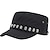 Unisex Skull Skeleton Studded Punk Army Cap: A Cool and Chic Steampunk Fashion Statement