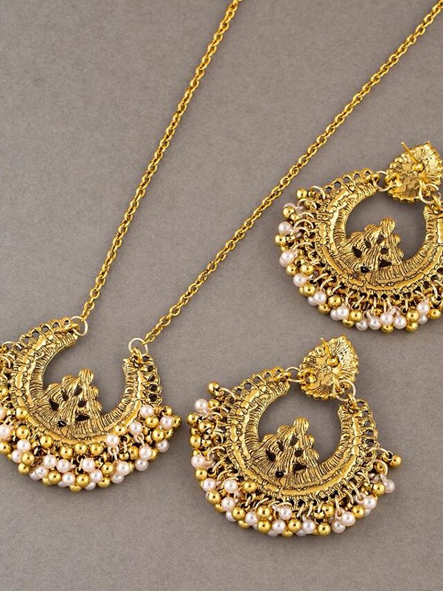 Retro Alloy Jewelry Set for Women's Party and Evening Glamour