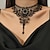 Sexy Punk Gothic Lace Choker Necklace for Women - Perfect for Disco, Cosplay, and Carnivals